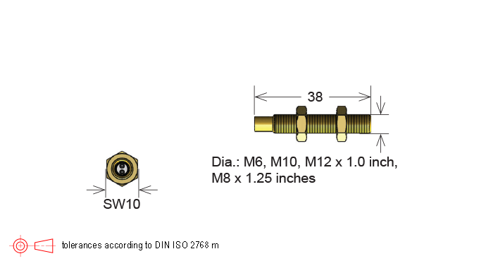 M11/B6, B8, B10, B12 Series Sensor Magnet in Housing