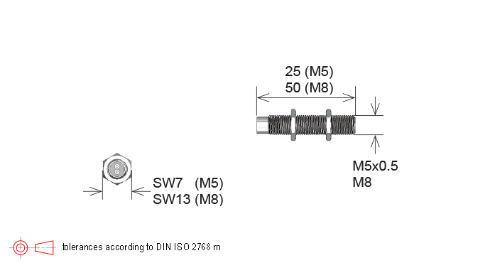 M11/M5, M11/S8 Series Sensor Magnet in Housing