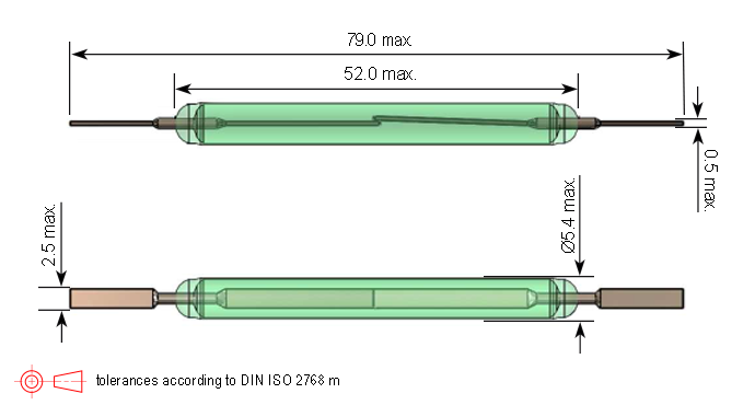 KSK-1A33 Series Reed Switch