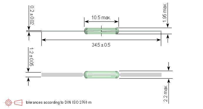 KSK-1A35/1 Series Reed Switch