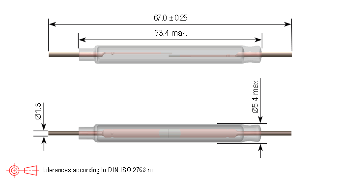 KSK-1A54 Series Reed Switch