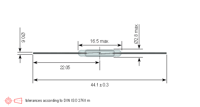 KSK-1A55 Series Reed Switch