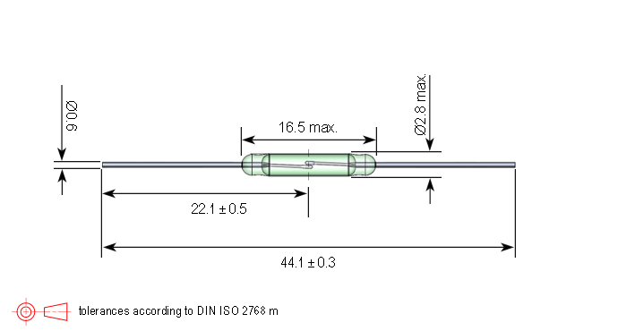 KSK-1A82 Series Reed Switch