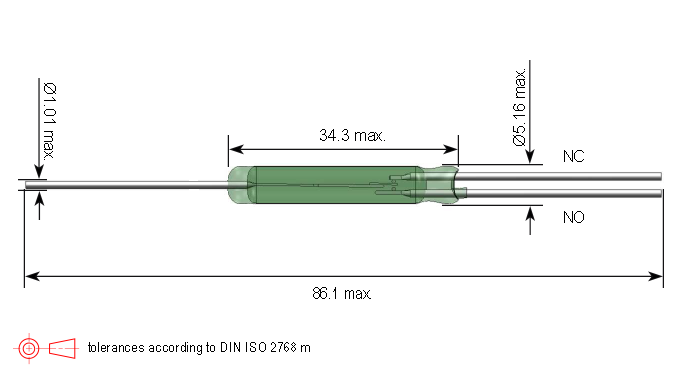 KSK-1C10 Series Reed Switch