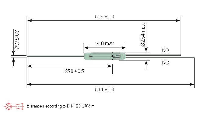 KSK-1C90U Series Reed Switch