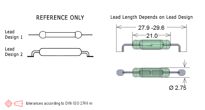 MK23-52 Surface Mount Reed Switch