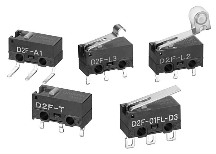 D2F Ultra Subminiature Basic Switch