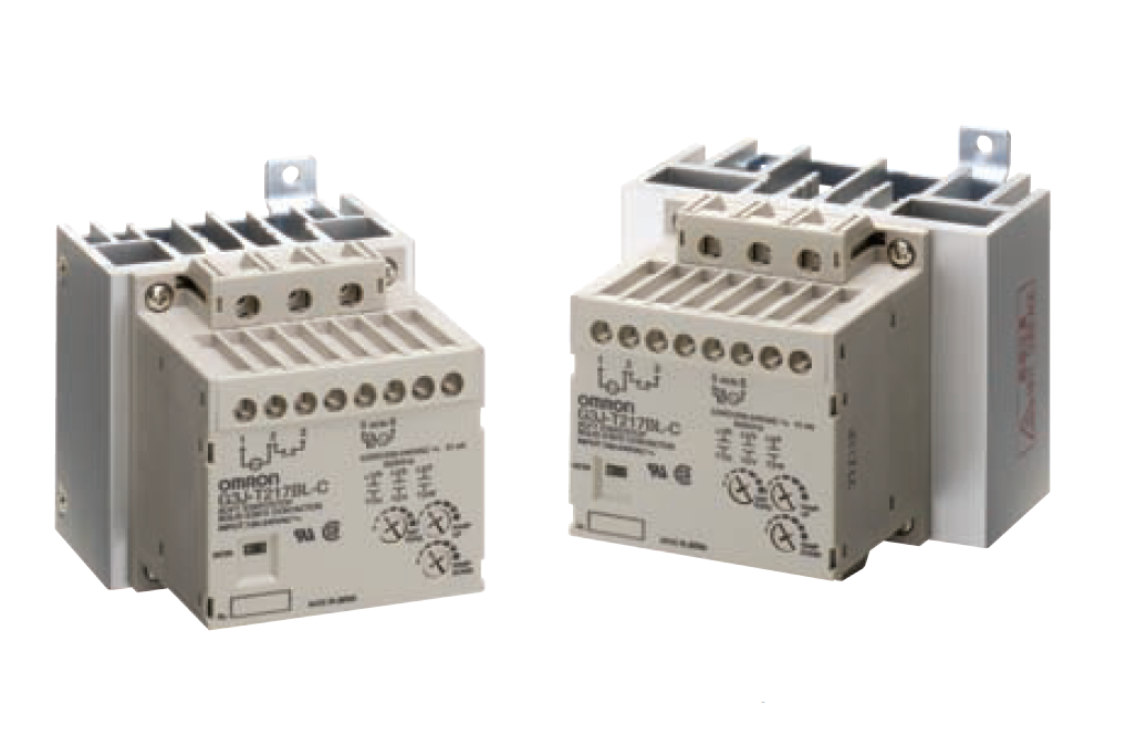 Solid State Contactor for 3-phase Motors with Built-in Soft Start/Stop and Monitor Output G3J-T-C