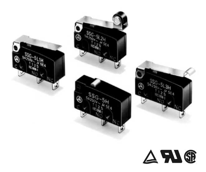Omron SSG Sealed Basic Switches