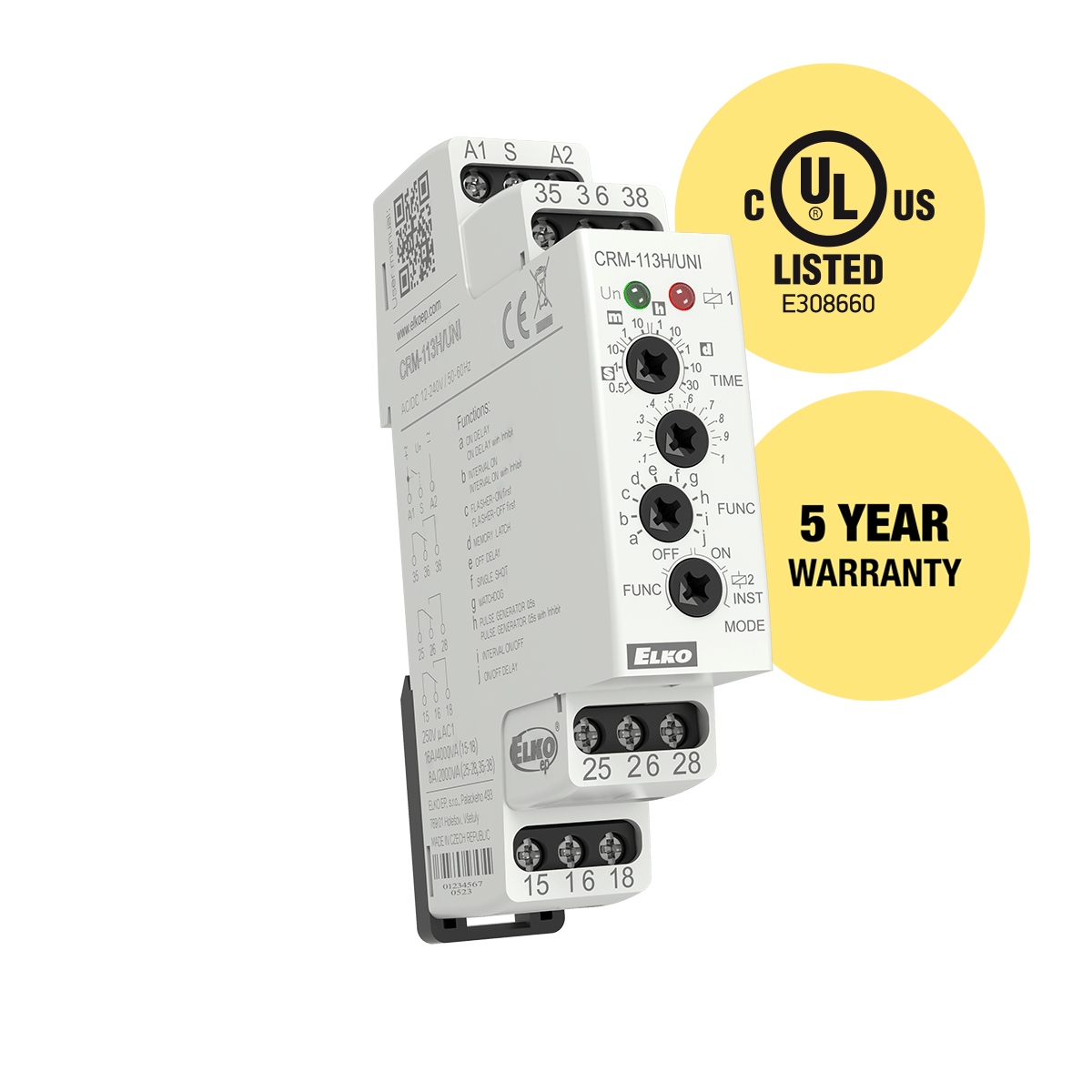 ELKO Time Delay Relay CRM-113H/UNI