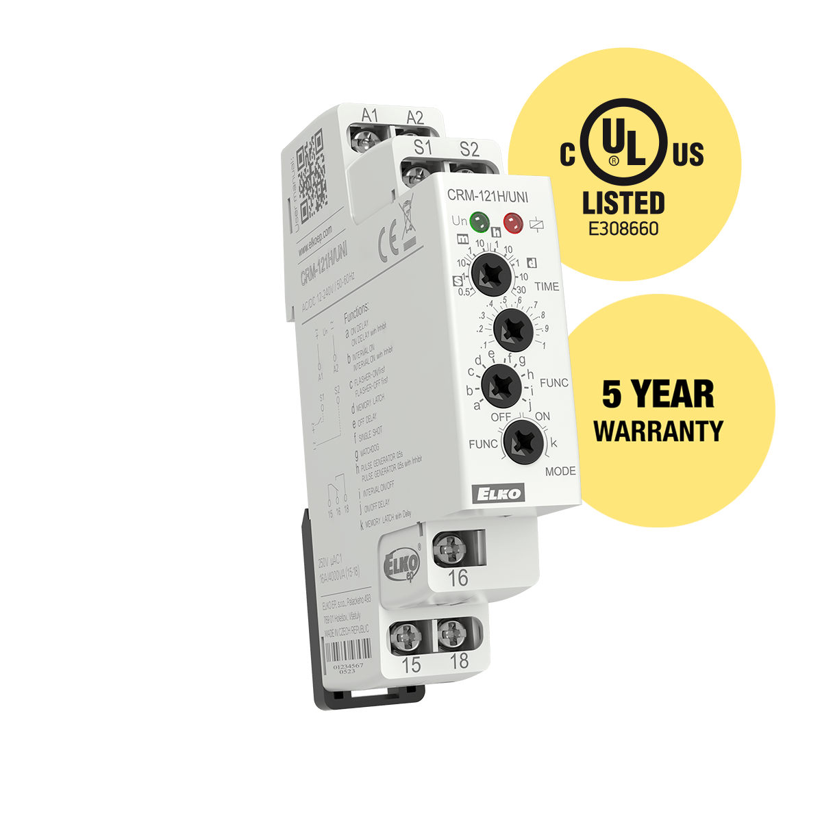 ELKO Time Delay Relay CRM-121H/UNI