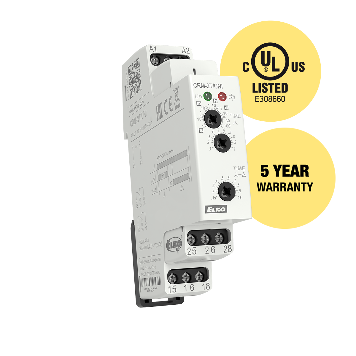 ELKO Time Delay Relay CRM-2T/UNI