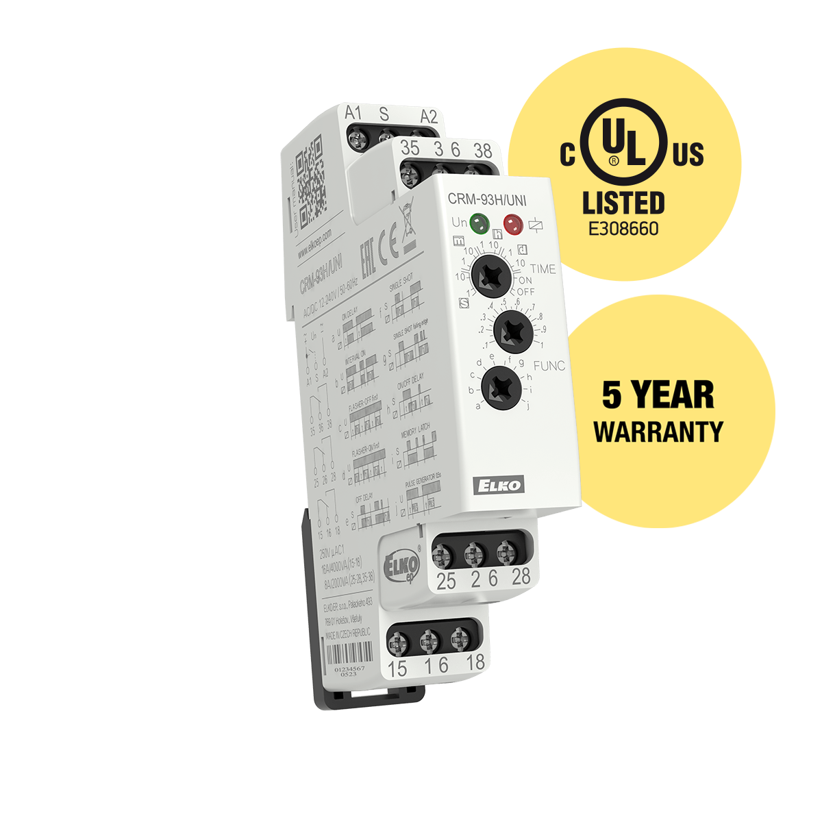 ELKO Time Delay Relay CRM-93H/UNI