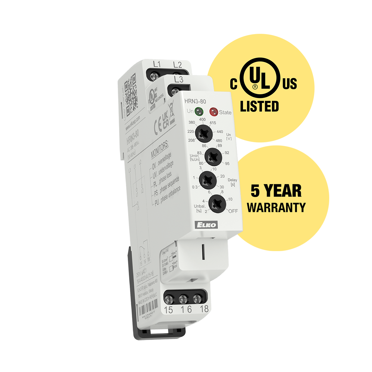 ELKO Monitoring Relays HRN3-80