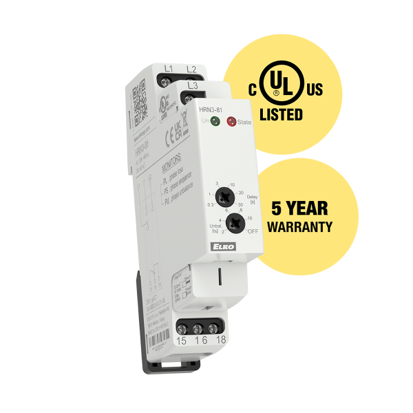 ELKo Voltage monitoring relay in 3P HRN3-81