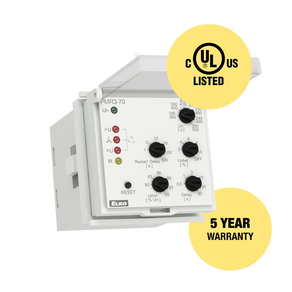 ELKo Voltage monitoring relay in 3P PMR3-70