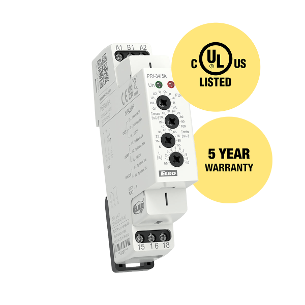 ELKo Multifunction current monitoring relay PRI-34