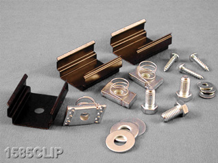 Vertical Outlet Strip Mounting Clip Kit 1585CLIP Series