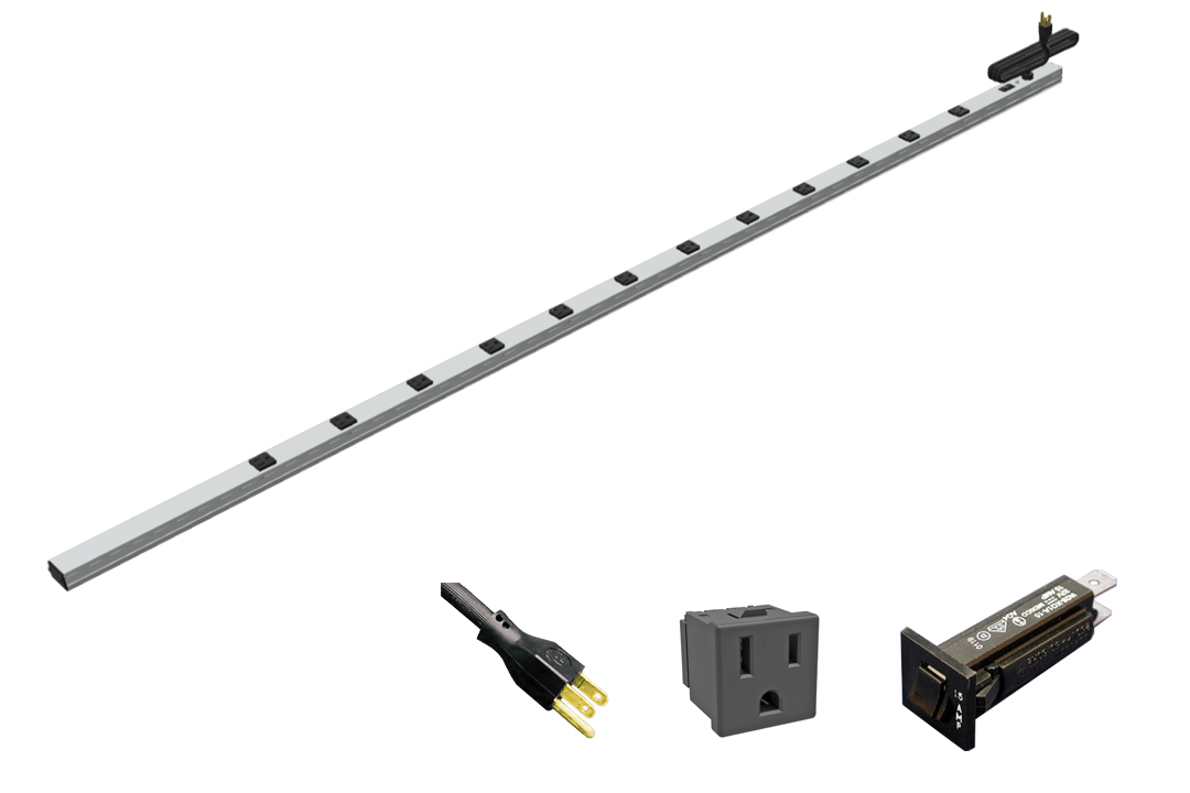 Vertical Basic PDU with Shielded Cord 1588-9-JV Series